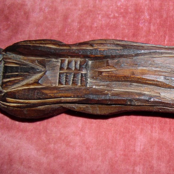 Last Markdown Antique Original Jesus hand carved wall plaque - Picture 3 of 7